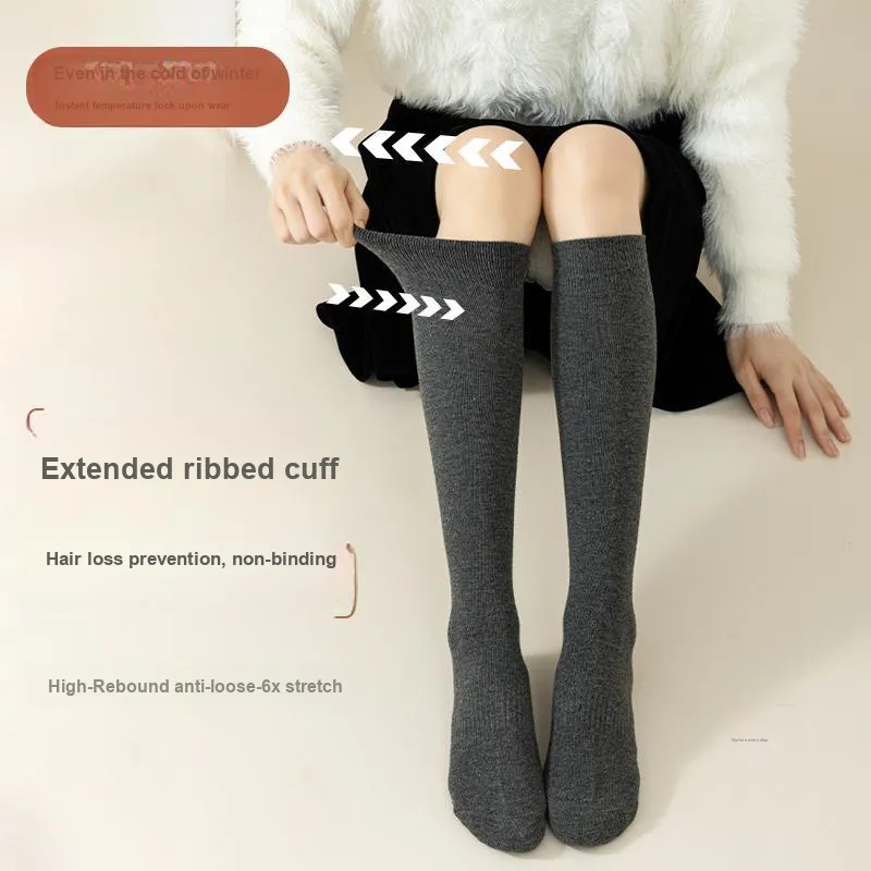 XIANSINIAO Knee High Socks Women's 2 Pack-3