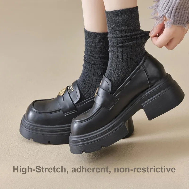Temooues Mid Calf Socks Women's Combo Set-23