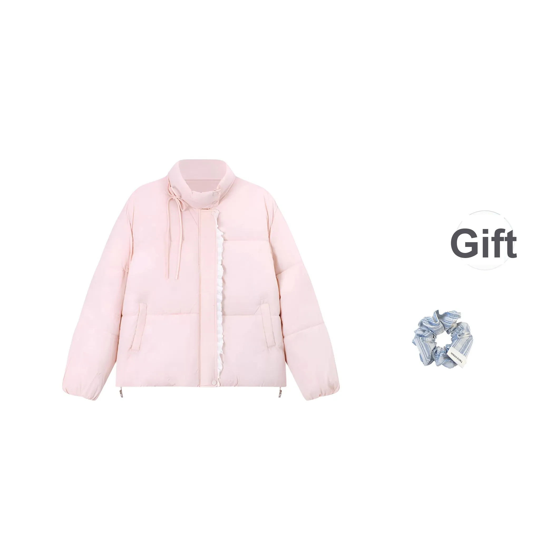 KYKW Розовая резинка для волос подарок женские объемные куртки (пуфы)