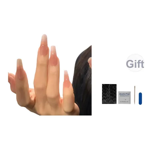 OUYUJI Ручной работы Готовый товар Съемный False Nail Средний LADDER Кожа Градиентный стиль Instagram