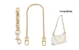 (Gold-Tone) Pig Nose Extender Chain+Decorative Chain 40cm
