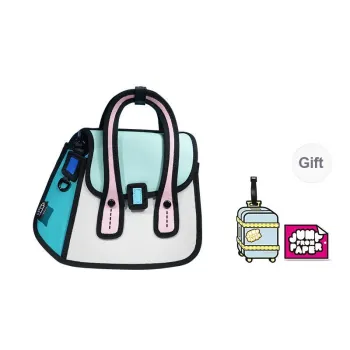 JumpFromPaper Cow Leather Crossbody Bag Shoulder Bag Regular Women's Blue Green