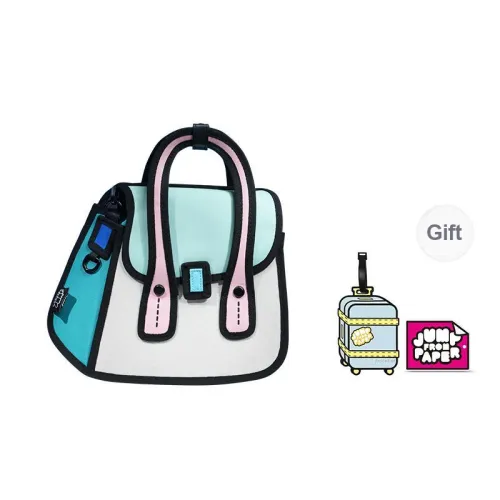 JumpFromPaper Cow Leather Crossbody Bag Shoulder Bag Regular Women's Blue Green