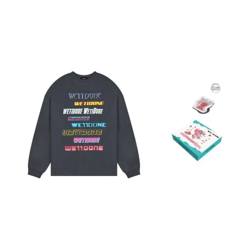 WE11DONE Свитшот Осенний Унисекс Серый