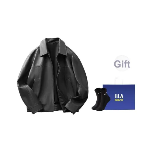 HLA Power Young Series Куртка Куртка из кожи Пальто Мужское