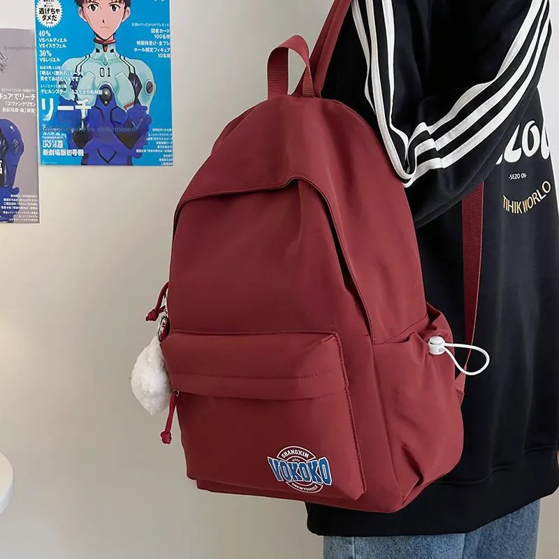 OUZIHUANG Nylon Backpack Large Size Unisex Multicolor-17