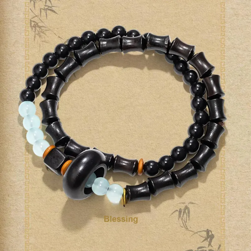 JINGCHENGGOU Ebony Bracelets Unisex-2