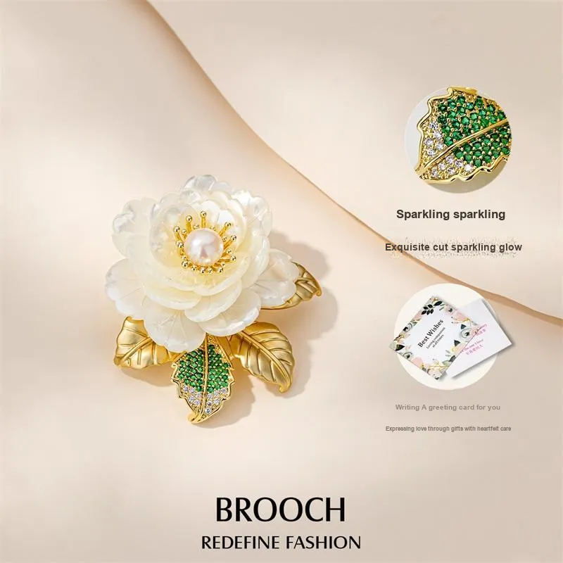Mofei Freshwater Pearl Brooches Women's-3