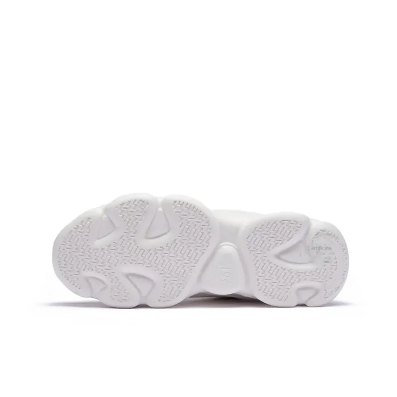 361° Cloud Anti-Slip And Wear-Resistant Warm Low-Top Casual Shoes Women's White Purple-4