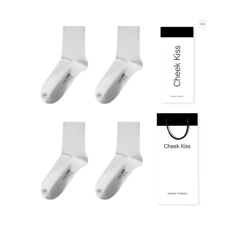 Cheekkiss Mid Calf Socks Men's Box 4 Pack-7