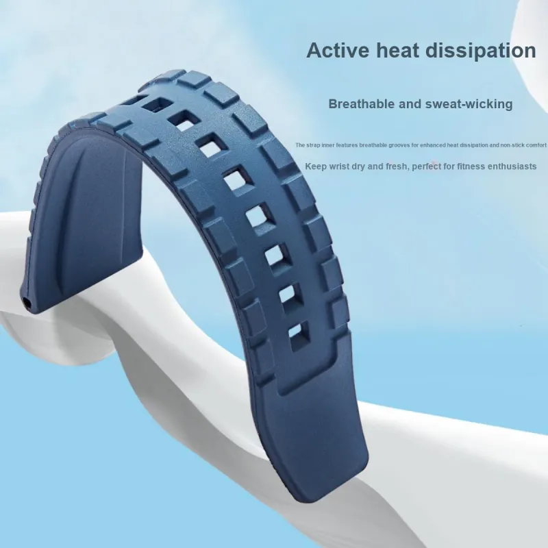 SHIRUI Accessories Watch Bands 22/23mm Men's Watches Fluoroelastomer BaoPao 499-42
