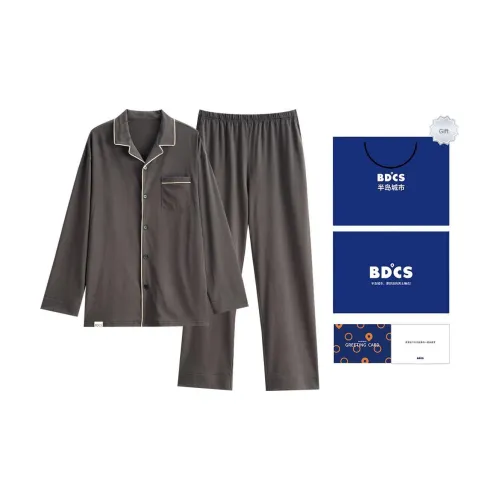 BANDAOCHENGSHI Пижамный комплект мужской Gift Box Set Звездный свет Серебряный