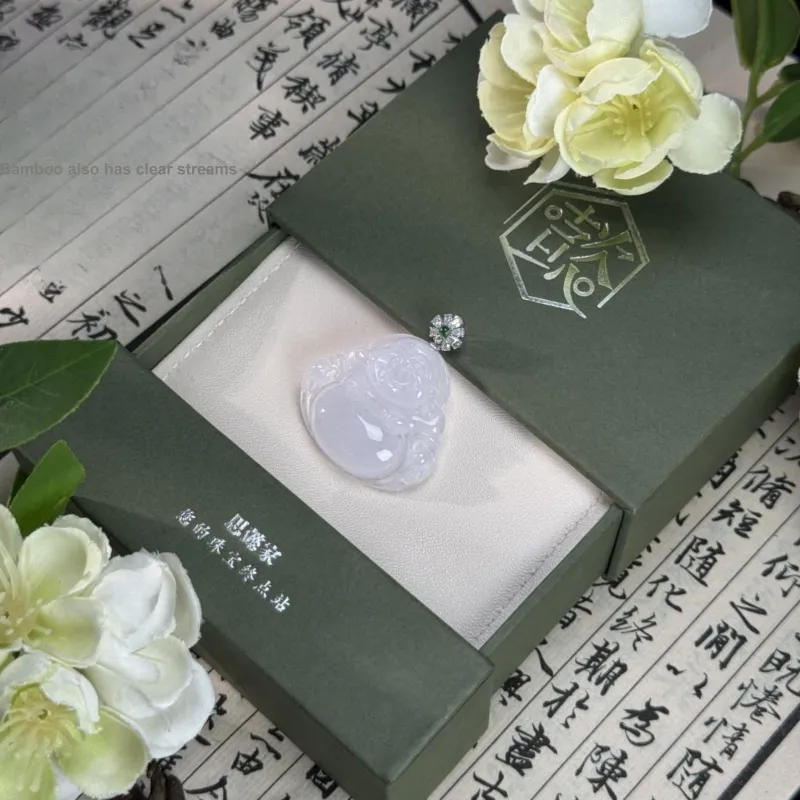 SIYIJIA Glutinous Jade Jadeite Pendants Unisex-1