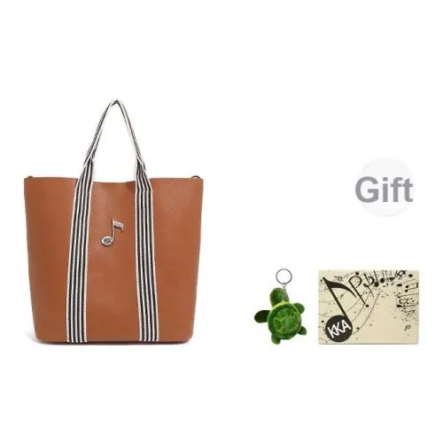 KKA ПУ (полиуретан) Сумка Стандартная Женская Коричневый Черный Белый