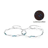 Glow in The Dark Ripple Bracelet Couple's
