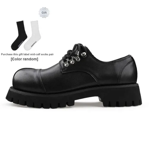 HANQIAORIJI Black Blood Series Men's Casual Shoes Unisex Low-Top Black