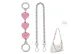 Pink Heart+Decorative Chain