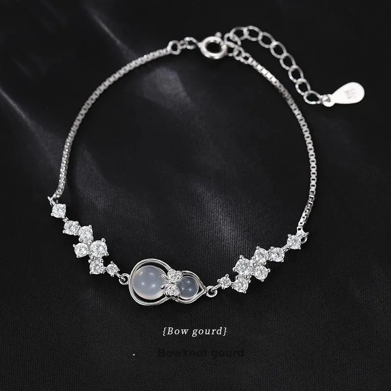 Long Fu Chalcedony Fashion Versatile Festival Bracelet Women's-1