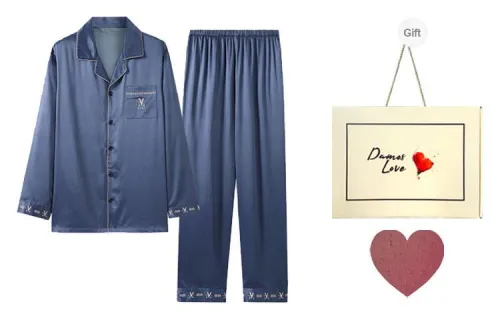 DAMOS·LOVE Pajama Set Men's Blue