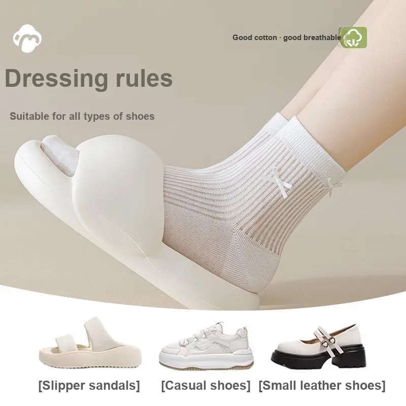Temooues Mid Calf Socks Women's 3 Pack-4