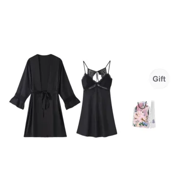 Inside The Orange Pajama Set Women's Gift Box Set Black