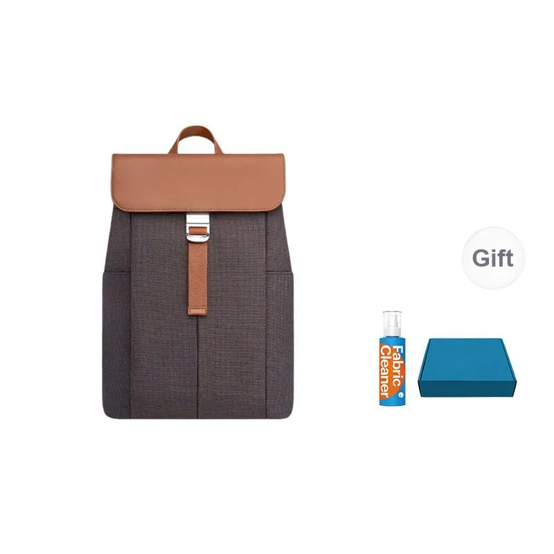 Ito Wool Water Repellent Laptop Backpack Medium Size Unisex Crimson Apricot/Luxe Brown-6