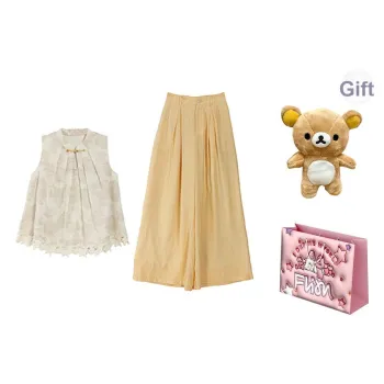 FLIM Casual Suits Women's White Set Bear Box