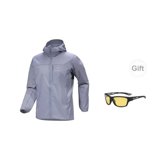 Arcteryx Squamish Windbreaker Jackets Men Layer Cloud Grey - Includes Eyeglasses