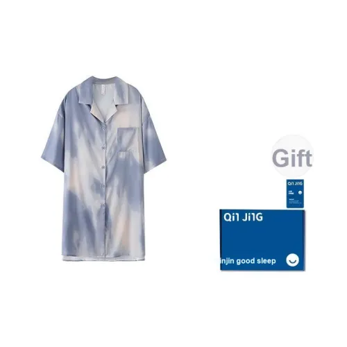 Qin Jing Синий Женские Ночные сорочки