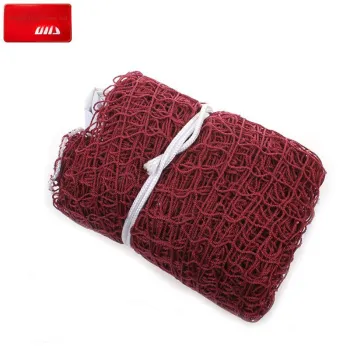 DHS Quick Open Type Badminton Nets Red Nylon