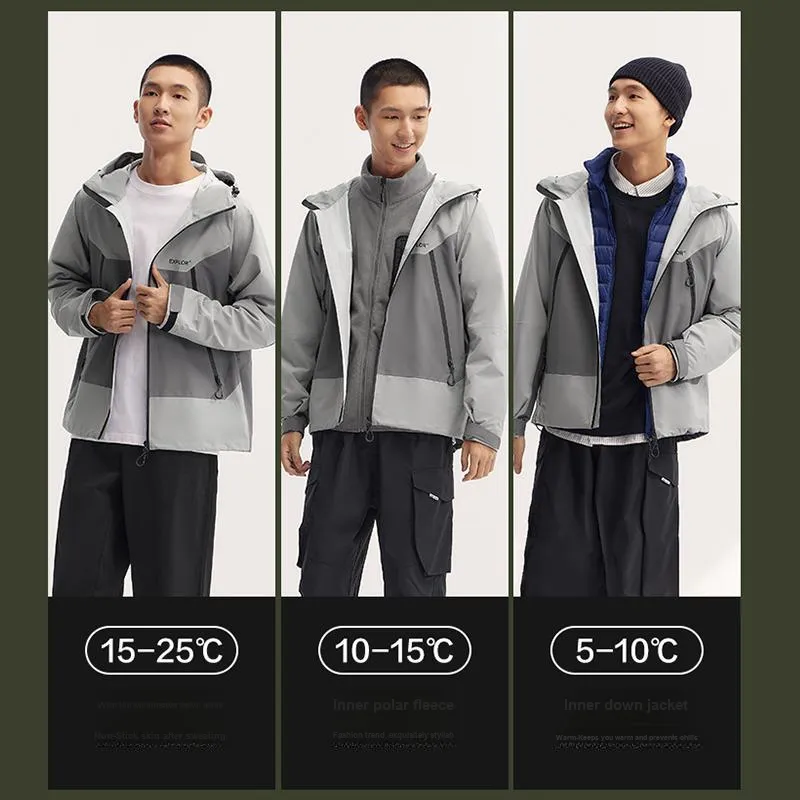 SEM/R Waterproof, Windproof, Breathable, Abrasion Resistant, Water Repellent Windbreaker Jacket Unisex-12