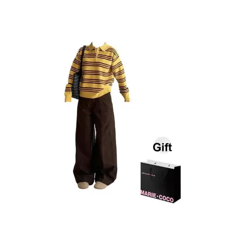 MARIE·COCO Кардиган Брюки Комплекты Одежды Женские