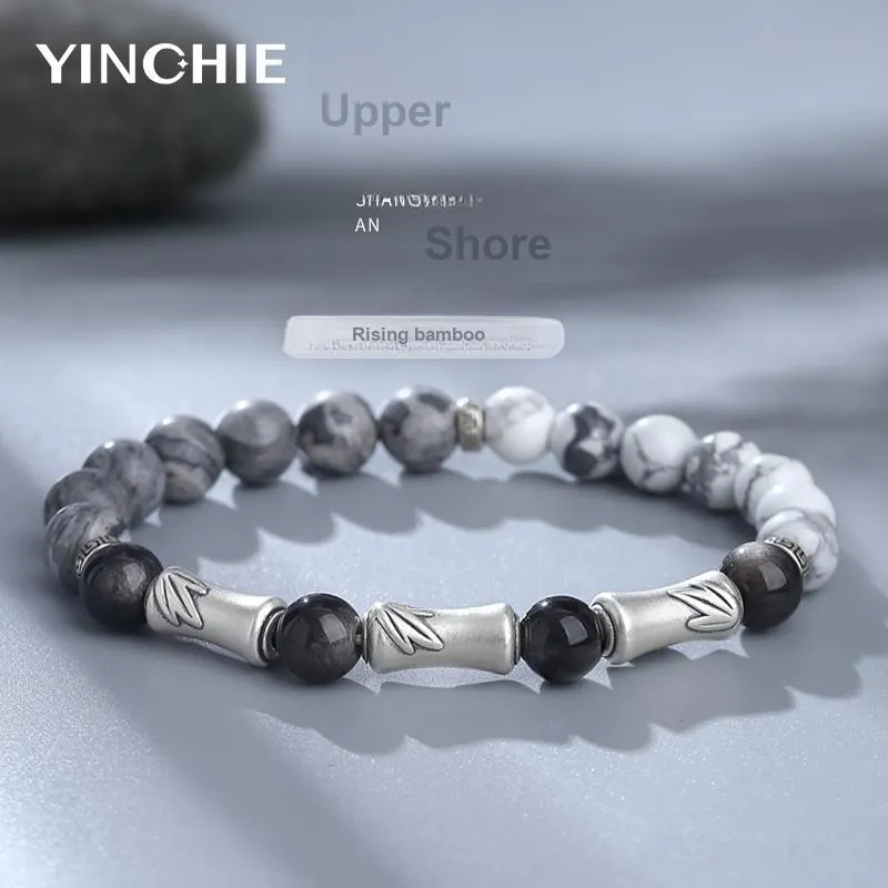 YINCHIE 999 Fine Silver Bracelets Men's Gift Box Set-1