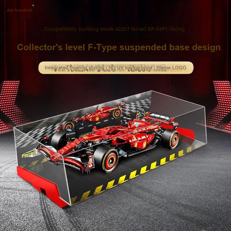 LIGHT YOUR BRICKS Compatibility LEGO 42207 Ferrari SF 24 F1 Racing Display Case Model Accessories-1