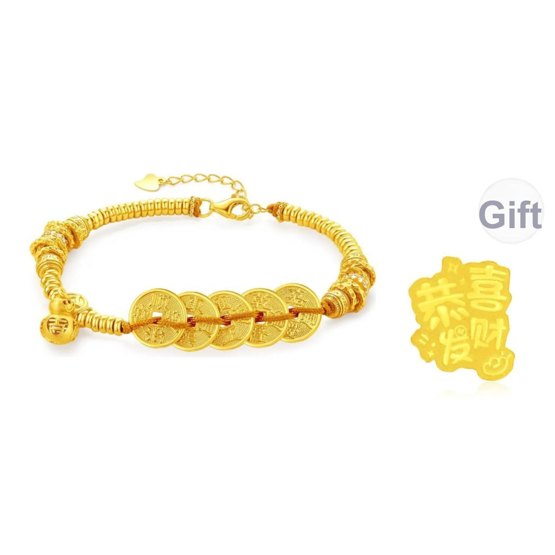 Lao Feng Xiang Bracelets Unisex
