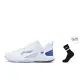 Standard White/Gray Blue+Crew Socks