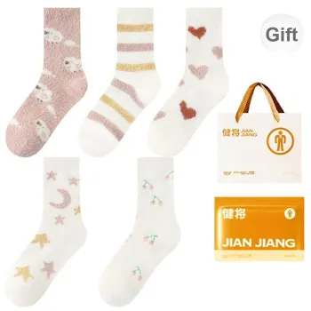 Master Mid Calf Socks Women's Shopping Bag 5 Pack