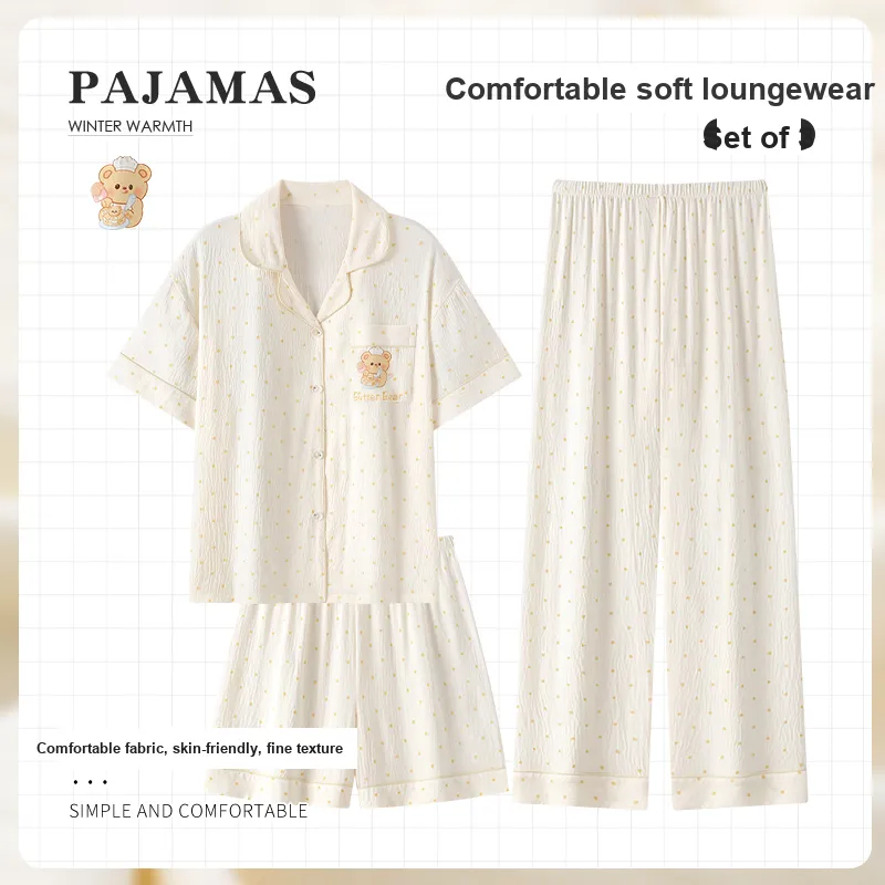 Ta Yan Pajama Set Women's Yellow-1
