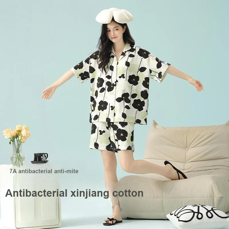 XIAFENYAN Pajama Set Women's Apricot-1