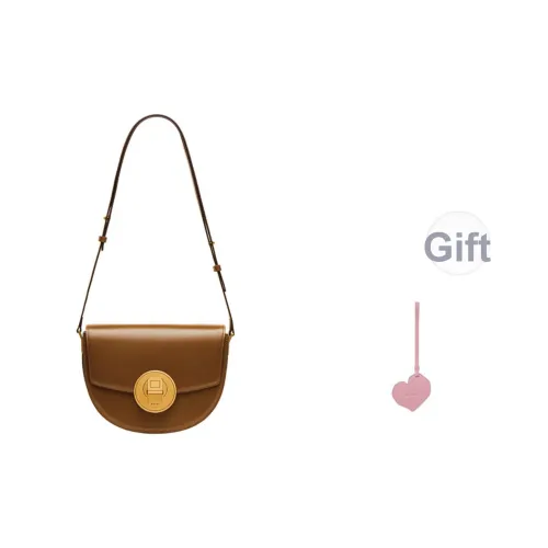 PECO Сумка через плечо из коровьей кожи женская коричневый розовый красный