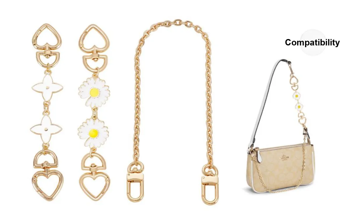 GUYI Metal Bag Accessory Women's Gold Tone