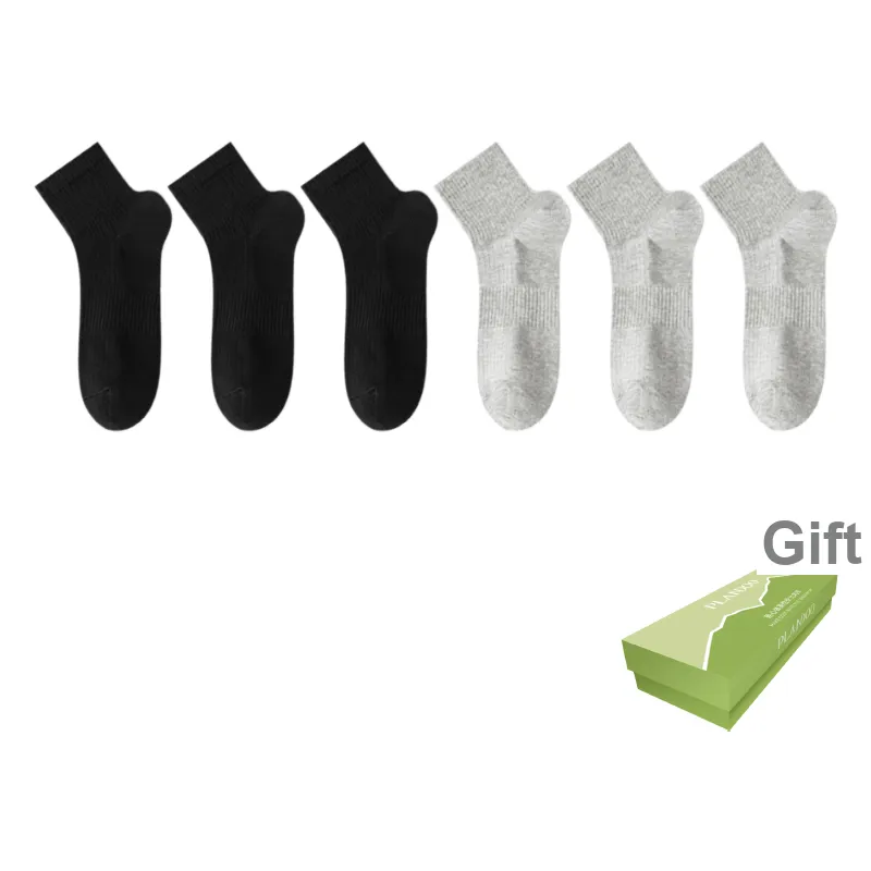 PLANDOO Mid Calf Socks Men's Box 6 Pack-4