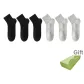 6 Pack[Black 3+Gray 3]