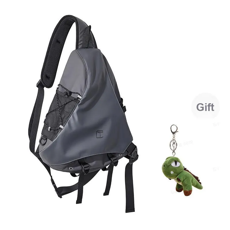 TANGCOOL Membrana Dermalis Quiver Bag, Sling Bag, Shoulder Bag, Crossbody Bag Regular Men's Black/Yellow/Gray-21