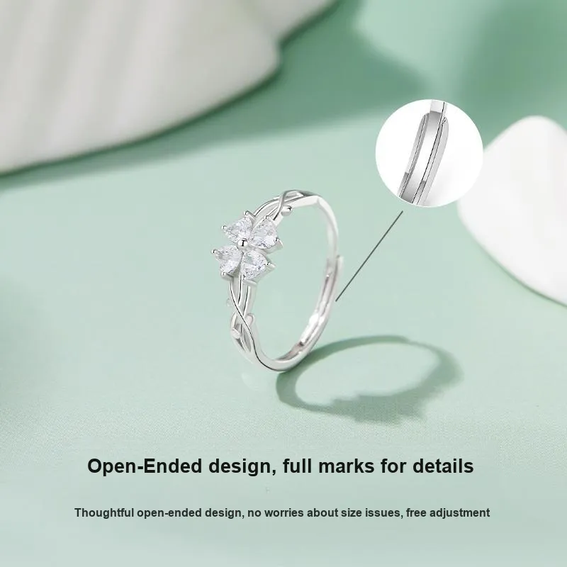 MOLADY S925 Silver Ring Girl Women's-3