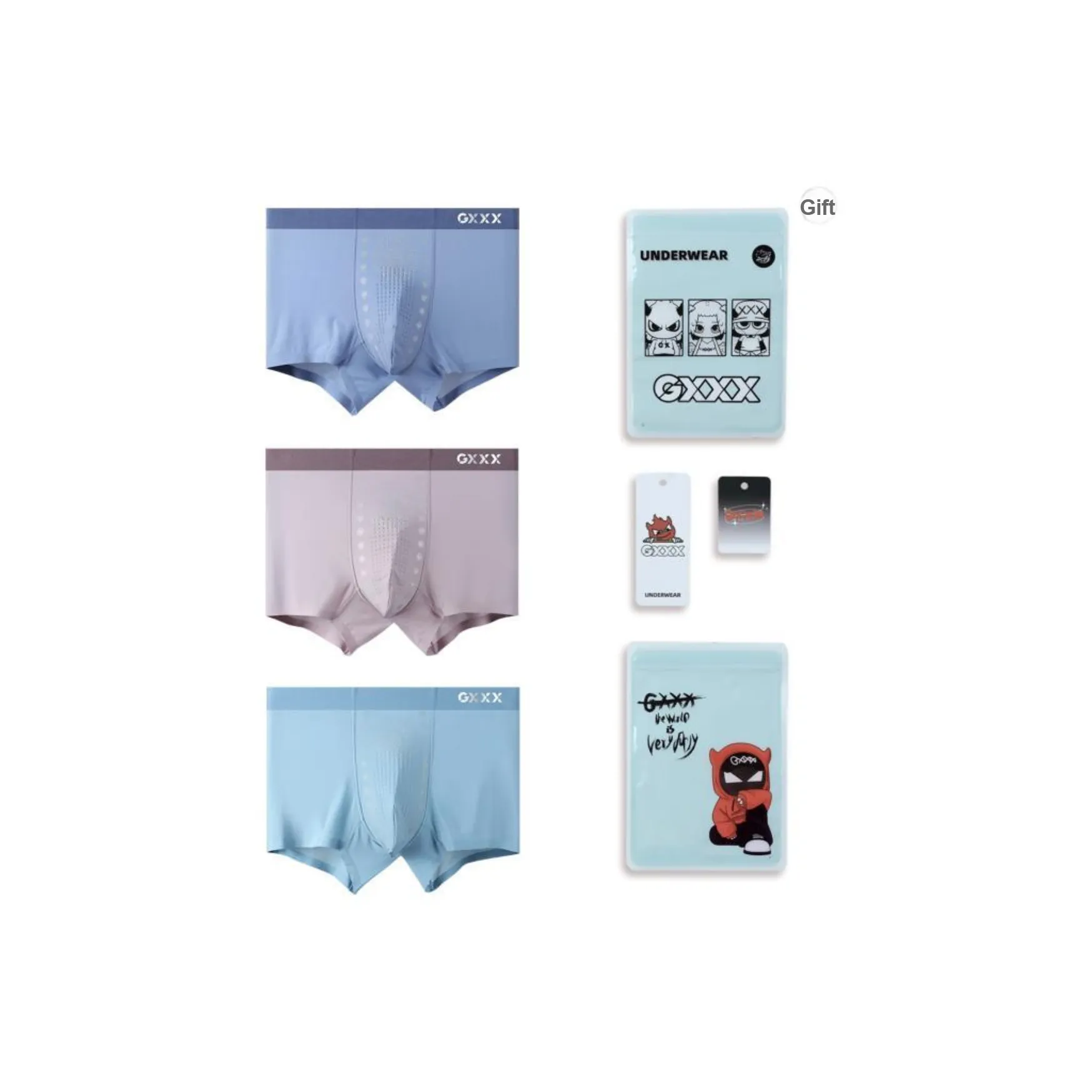 GXXX Men's Boxer Briefs