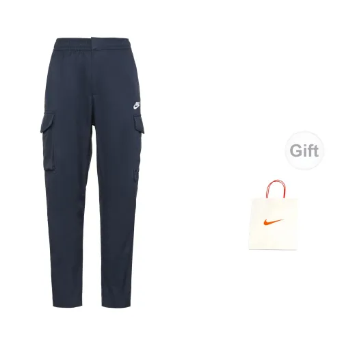 Nike Sportswear Casual Pants Men Navy Blue+Gift Bag