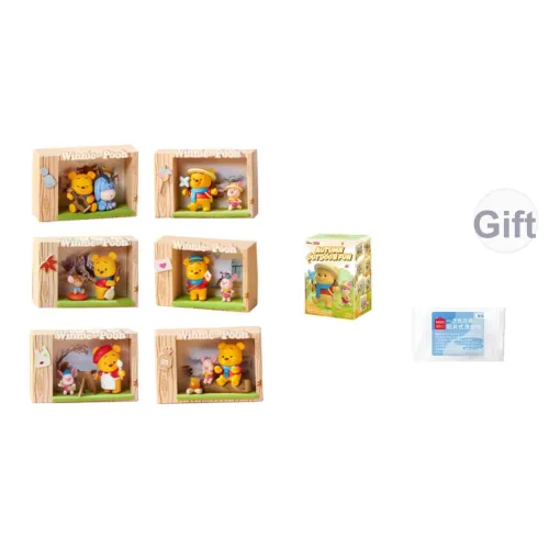 Miniso X Disney Винни-Пух ОКТЯБРЬ ADVENTURE Коллекция Ландшафт Слепые коробки Один Mystery Коробка Целая коробка 6 шт