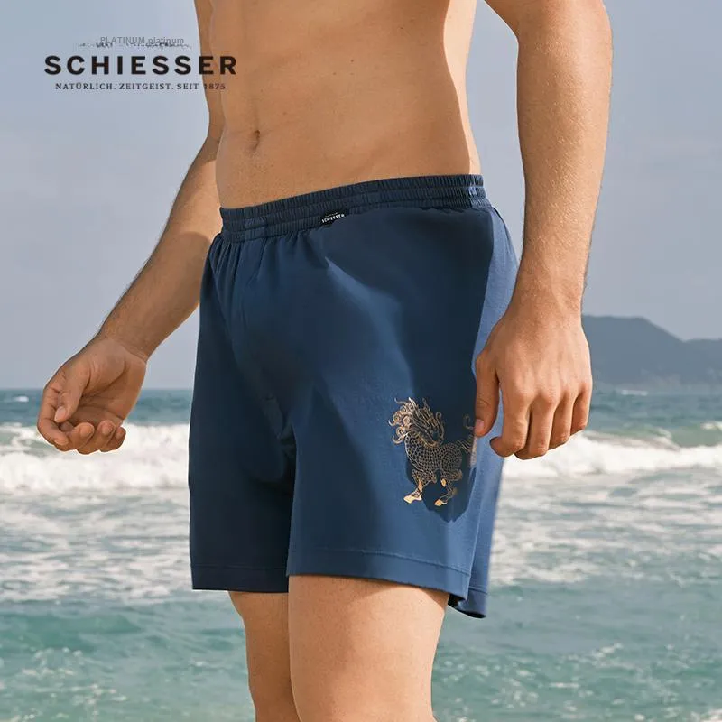 Shuya Pajama Pants Men's Peacock Blue-2