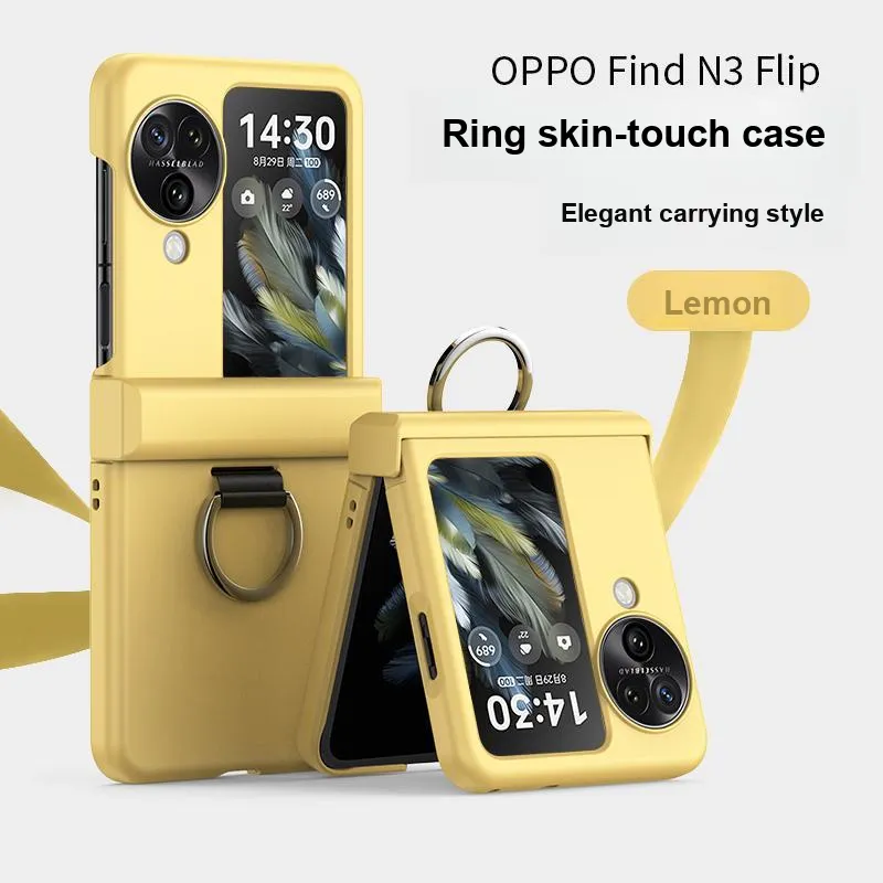 ZHUOJI TPU Material New Skin Feel Ring Buckle Advanced Phone Case Applicable OPPO Find N3 Flip-2